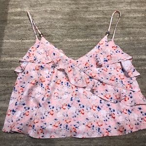 Cute cropped pink tank from top shop